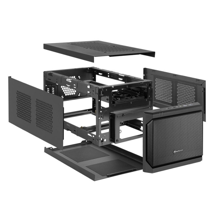 SHARKOON MINI-ITX 2XU2 2XU3 1X120 CM 368X225X180